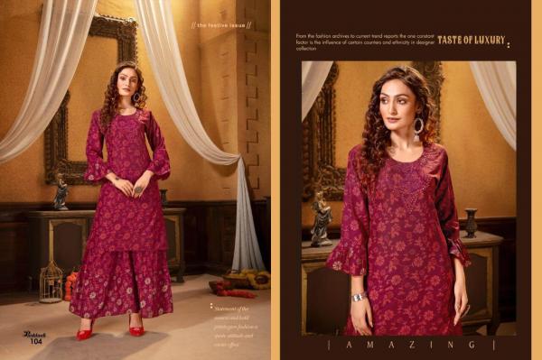 Pankhudi Rayon Fancy Kurti With Sharara Collection 